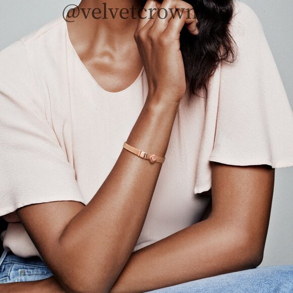 Pandora Pink Square Clip Charm - Picture 4 of 4